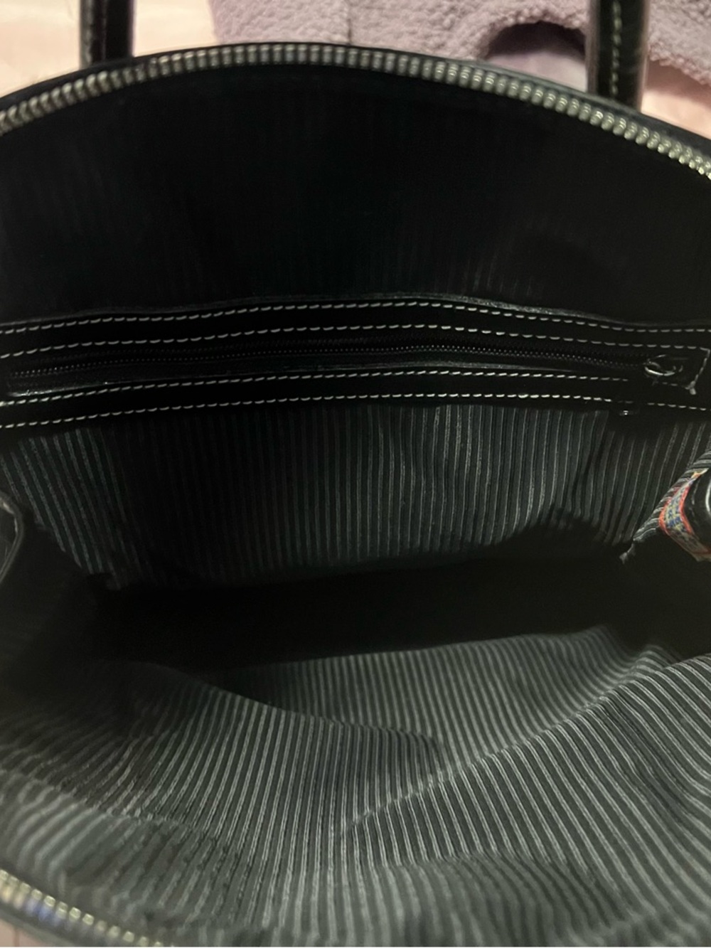 DOONEY & BOURKE Black Leather Suede Compact Backpack - Women's Everyday Bag - Picture 4 of 5
